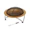 33" Hammered Copper Fire Pit with Stand & Screen